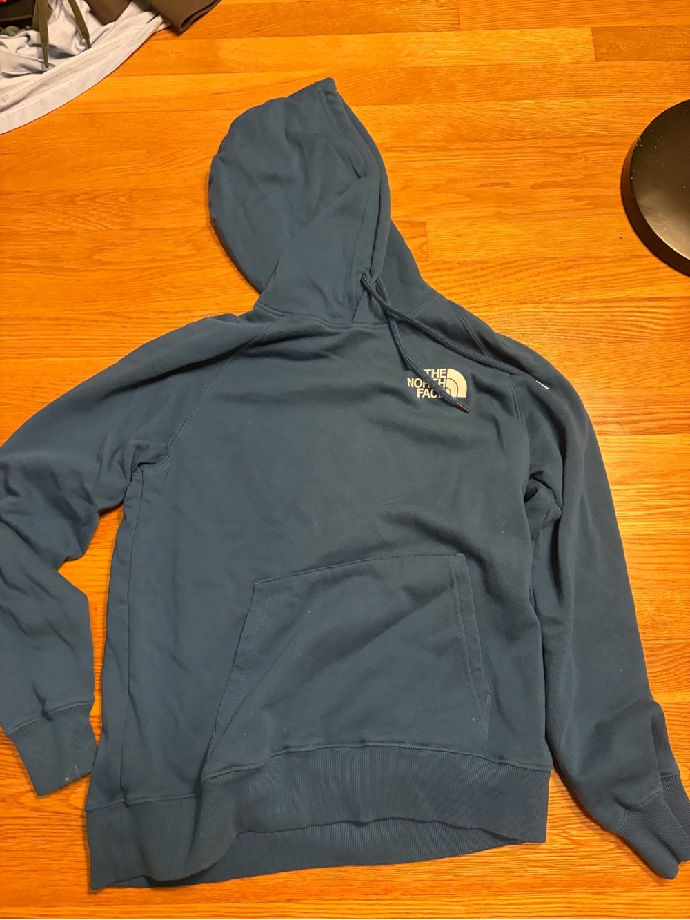 The North Face Teal Blue Pullover Hoodie with Logo